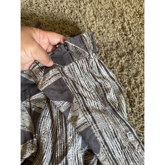 EARTHBOUND Geometric Pants Flare Bell Bottom Elastic Waist Boho Festival 28x29 M - Picture 10 of 14